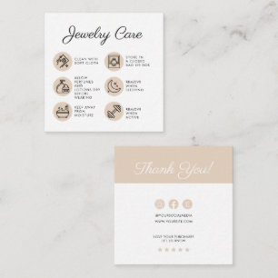 Chick Jewelry Care Instruktionen Business Vielen D Begleitkarte