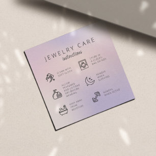 Chick Jewelry Care Instruktionen Business Vielen D Begleitkarte