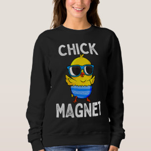 Chick Magnet Easter Niedlich Baby Chicken Kids Boy Sweatshirt