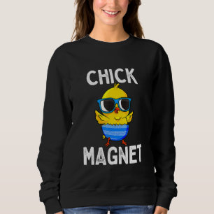 Chick Magnet Easter Niedlich Baby Chicken Kids Boy Sweatshirt