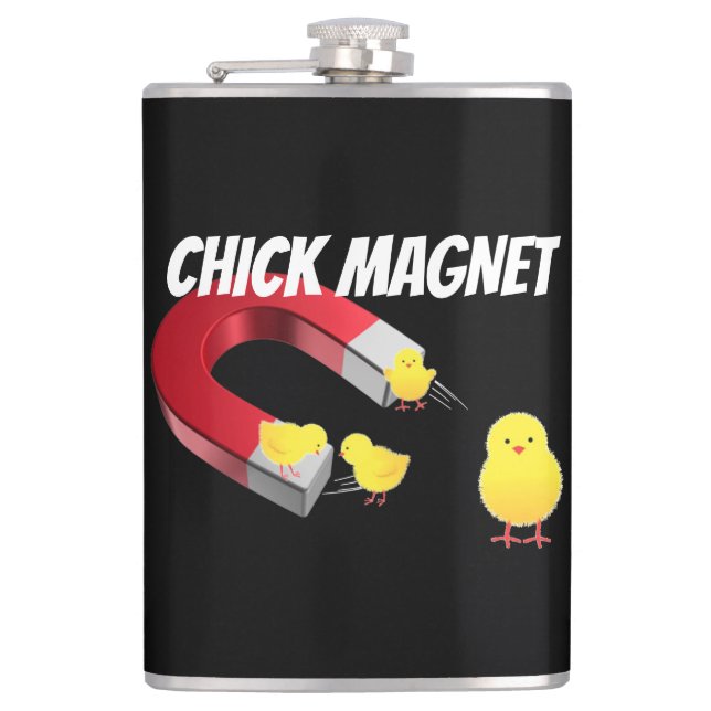 CHICK Magnet Flachmann (Vorderseite)