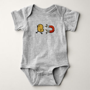 Chick Magnet Funny Baby One Piece Strampler