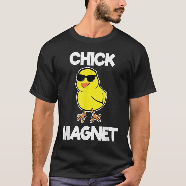 Chick Magnet Funny Boys Kinder Ostern Cooler Kick T-Shirt (Vorderseite)