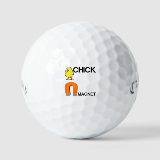 CHICK MAGNET GOLFBALL (Vorderseite)