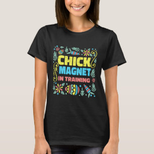 Chick Magnet im Training Osterfest Gewitterte Eize T-Shirt