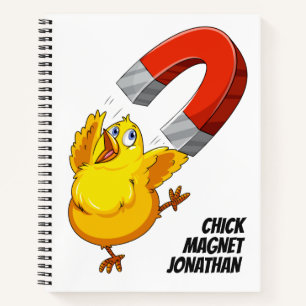 Chick Magnet individuelle Name Notizbuch