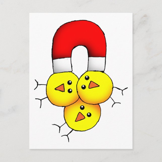 Chick Magnet Postkarte (Vorderseite)