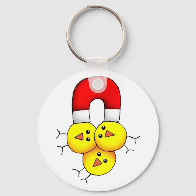 Chick Magnet Schlüsselanhänger (Vorderseite)