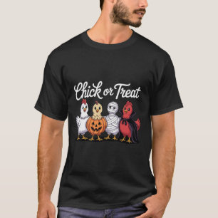 Chick Or Treat Lustiger Huhn Halloween T-Shirt