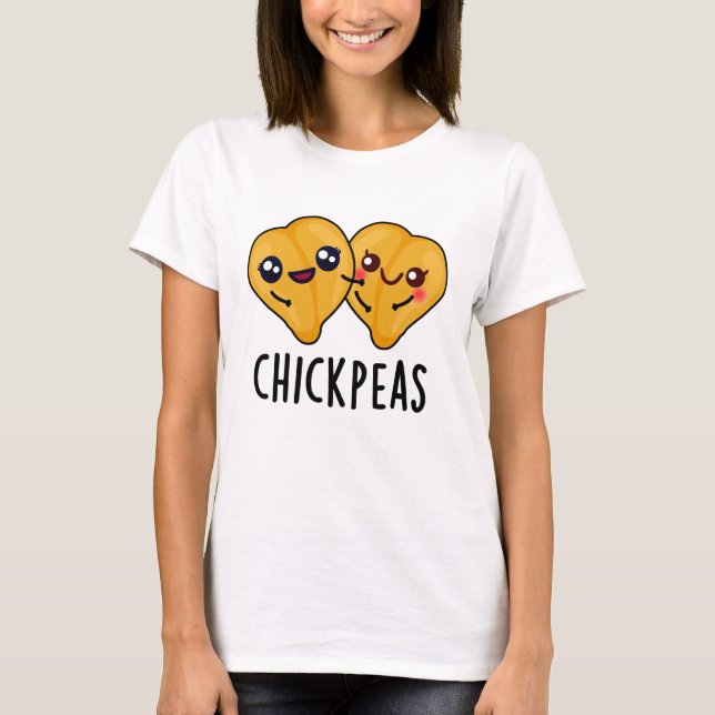 Chick Peas Funny Food Puff T-Shirt (Vorderseite)