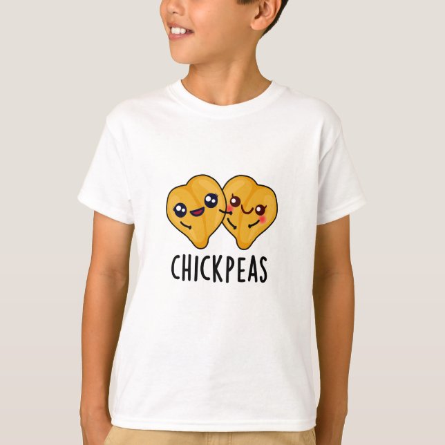 Chick Peas Funny Food Puff T-Shirt (Vorderseite)