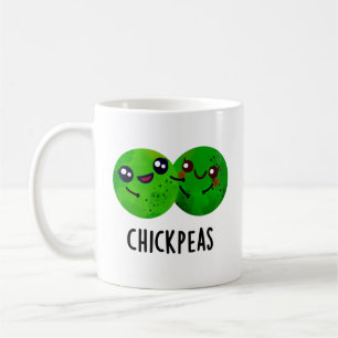 Chick Peas Funny Girl Pea Pun Kaffeetasse