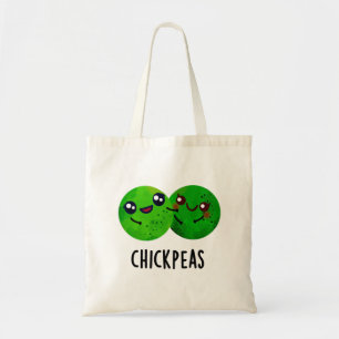 Chick Peas Funny Girl Pea Pun Tragetasche