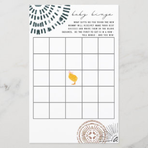 Chick Pink Bow Bingo Baby Showspiel