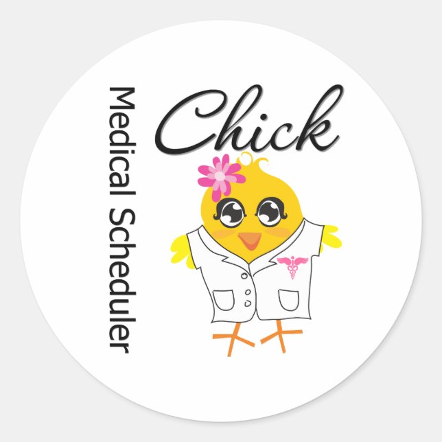 Chick Runder Aufkleber (Vorderseite)