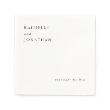 Chick Schwarz-weiß Simple Wedkins