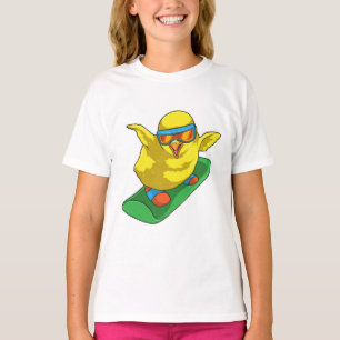 Chick Snowboarder Snowboard T-Shirt