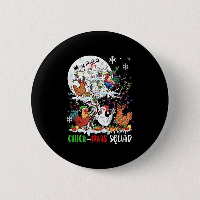 Chick Squad Xmas Group Button (Vorderseite)