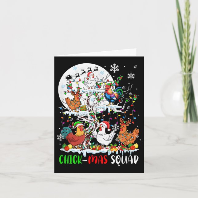 Chick Squad Xmas Group Karte (Vorderseite)