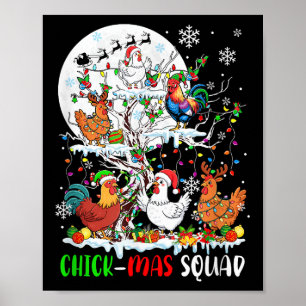 Chick Squad Xmas Group Poster