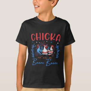 Chicka Hühnchen Boom Gebärdenheit Freiheit Indepen T-Shirt