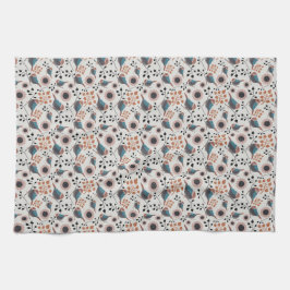 Chickadebird und Berry Muster Blumendesign Kit Geschirrtuch