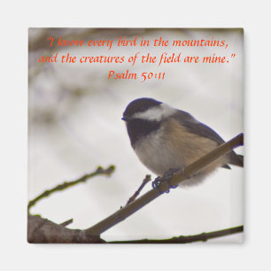 Chickadee auf einer Twig Magnet