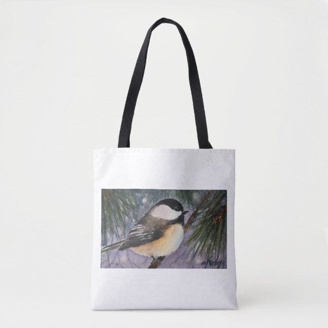 Chickadee auf Niederlassungs-Tasche (Vorderseite)