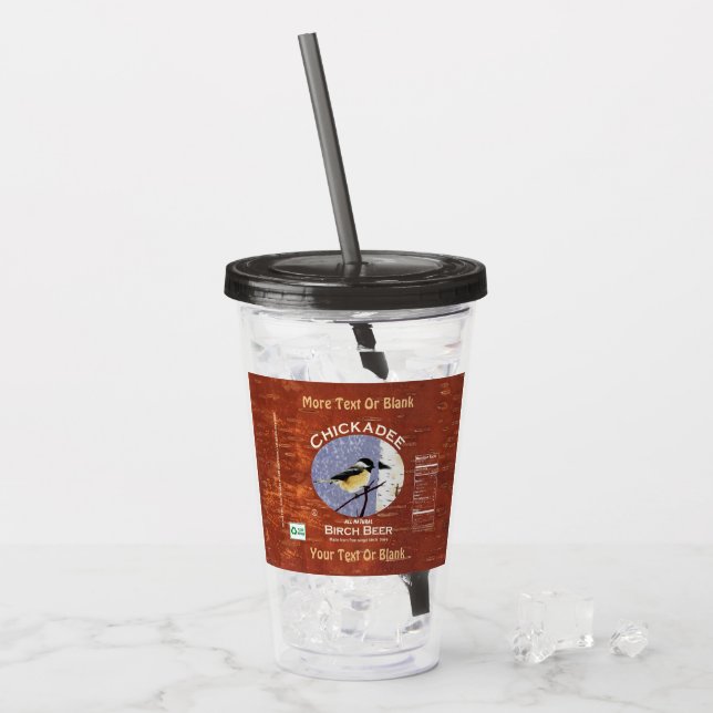 Chickadee Birch Beer Acryltrinkbecher (Vorderseite Ice)