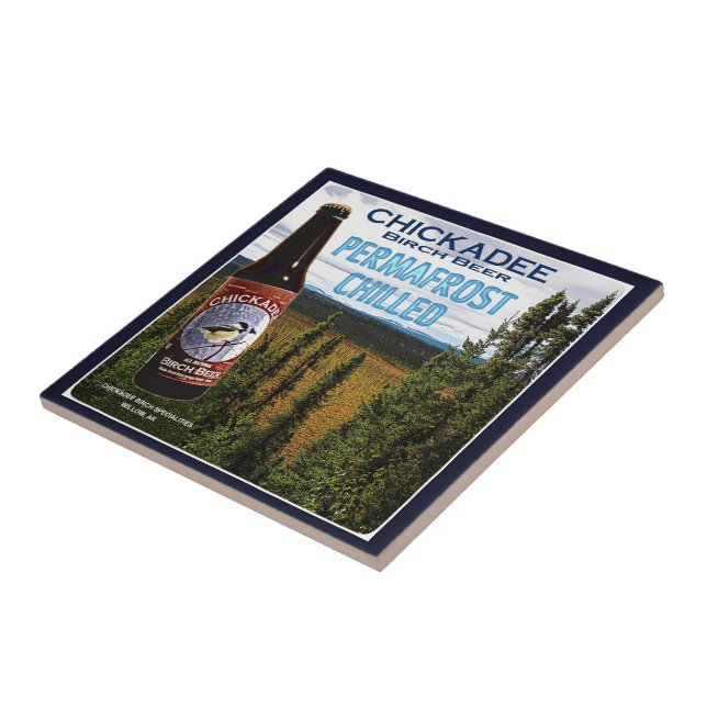 Chickadee Birch Beer Fliese (Seite)