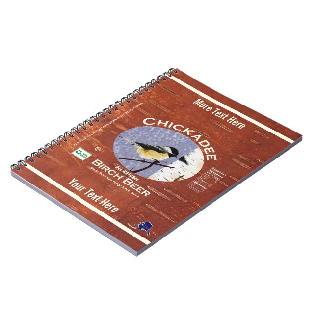 Chickadee Birch Beer Label Notizblock (Linke Seite)