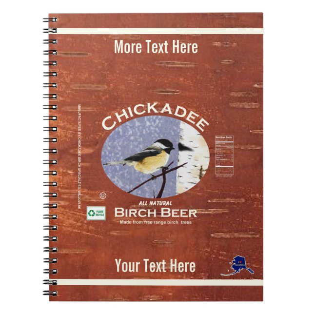 Chickadee Birch Beer Label Notizblock (Vorderseite)