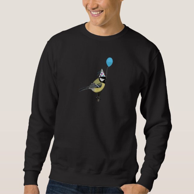 Chickadee Bird Party Birdwatcher Tierbiologe Sweatshirt (Vorderseite)