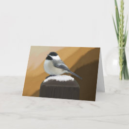 Chickadee Birthday Card Karte