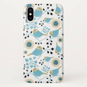 Chickadee Black Capped Bird Berries Blume Case-Mate iPhone Hülle