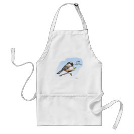 CHICKADEE BUFFALO WINGS von Jeff Willis Art Schürze