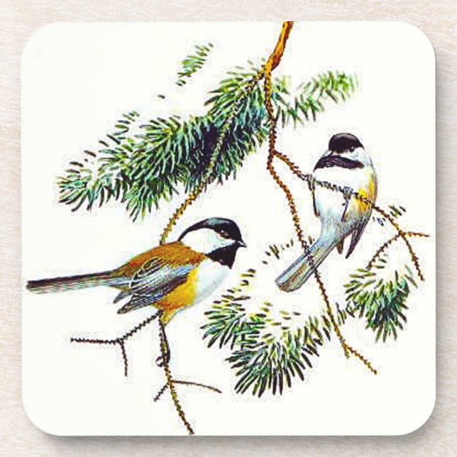 Chickadee Cork Untersetzer (Vorderseite)