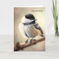 Chickadee Danke Karte