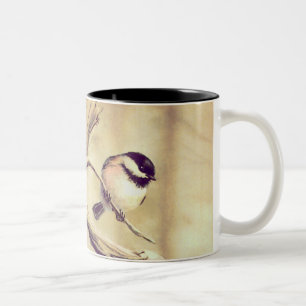 CHICKADEE durch SHARON SHARPE Zweifarbige Tasse