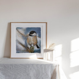 Chickadee Fine Art Print Poster