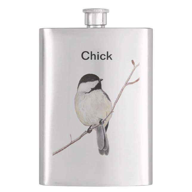 Chickadee Flachmann (Vorderseite)