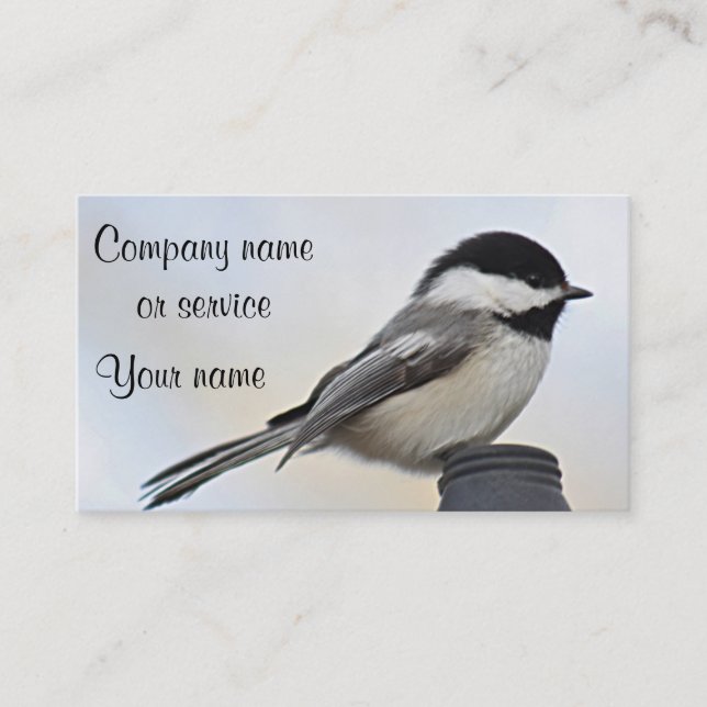 Chickadee-Foto Visitenkarte (Vorderseite)