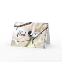 Chickadee Grußkarte