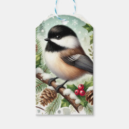 Chickadee Holiday Geschenkanhänger