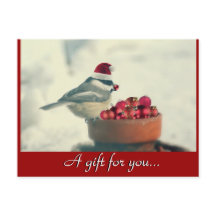 Chickadee Holiday Geschenkgutschein