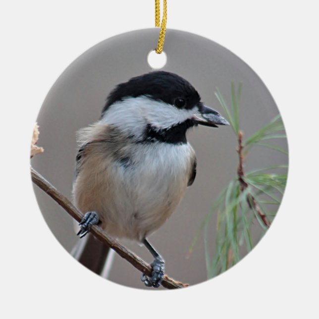 Chickadee Keramikornament (Vorne)