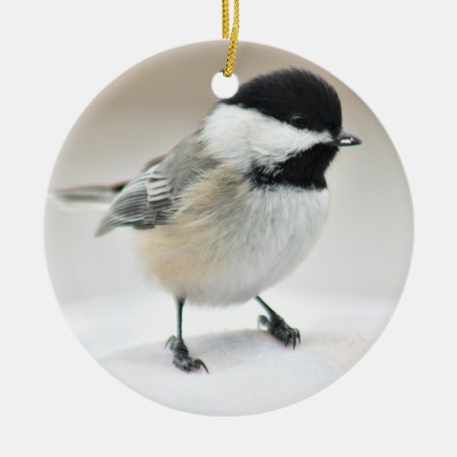 Chickadee Keramikornament (Vorne)