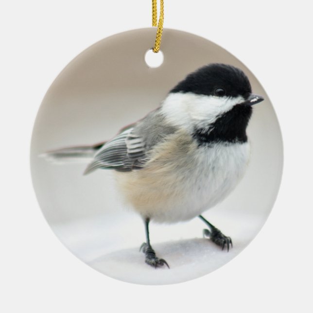 Chickadee Keramikornament (Vorne)