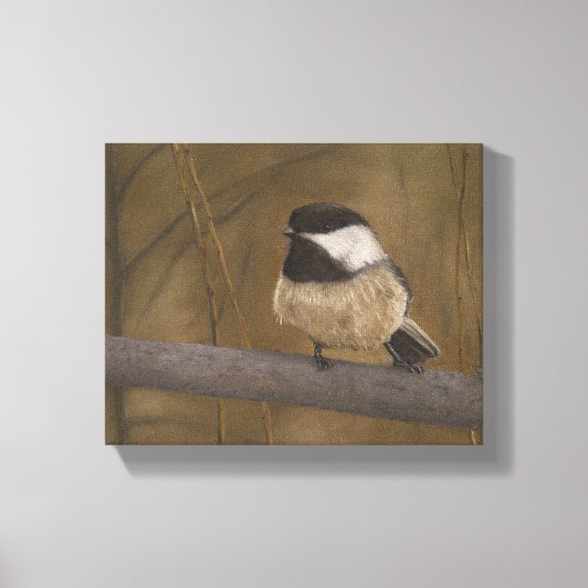 Chickadee Leinwanddruck (Vorderseite)