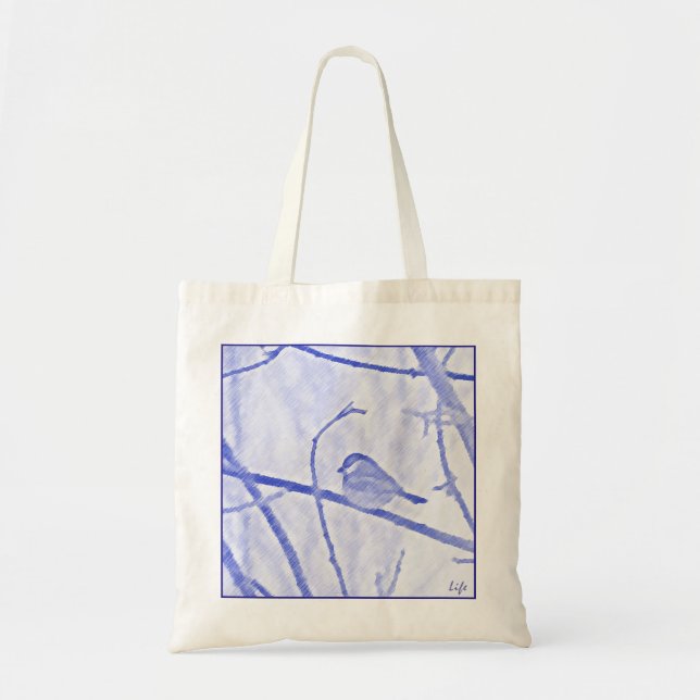 Chickadee Life Tote Bag Tragetasche (Vorne)